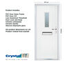 Crystal Cottage-Style White 1 Light Glazed GRP Composite Front Door - 2055mm x 920mm additional 4