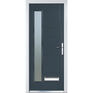 Crystal Modern Anthracite Grey 1 Light Glazed GRP Composite Front Door - 2055mm x 920mm additional 1