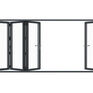 Visofold 1000 Slim Aluminium Bi-Fold Doors - Black additional 1