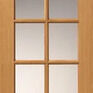 JB Kind Gisburn 10 Panel Real Oak Glazed Internal Door additional 1