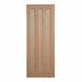 Unfinished Oak 3 Panel Modern Internal Door additional 1