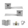 Atlantic California Satin Chrome Door Handle Pack additional 3