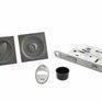 AGB Sliding Door Bathroom Lock Set with Square Flush Handle additional 3
