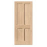 JB Kind Rushmore 4 Panel Unfinished Real Oak Internal Door additional 1