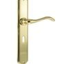 Forme Valence Solid Brass Key Door Handle on Backplate (Pair) additional 1