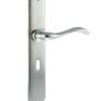 Forme Valence Solid Brass Key Door Handle on Backplate (Pair) additional 4
