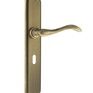 Forme Valence Solid Brass Key Door Handle on Backplate (Pair) additional 5