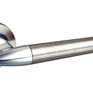 Mediterranean Toulon Satin Nickel/Polished Chrome Lever Door Handle (Pair) additional 1