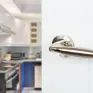 Mediterranean Gibraltar Satin Nickel/Polished Nickel Lever Door Handle (Pair) additional 2