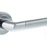 Mediterranean Santorini Satin Chrome/Polished Chrome Lever Door Handle (Pair) additional 1