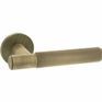 Millhouse Brass Crompton Door Handle on Round Rose (Pair) additional 7