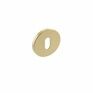 Millhouse Brass Key Escutcheon on Slimline Round Rose (Pair) additional 1