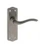 Old English Warwick Latch Lever Door Handle on Backplate (Pair) additional 2