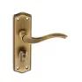 Old English Warwick WC Lever Door Handle on Backplate (Pair) additional 4