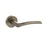STATUS Indiana Lever Door Handle on Round Rose (Pair) additional 3