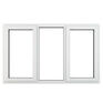 Crystal Left/Right Side Hung Fixed Centre uPVC Clear Double Glazed Window - White additional 1