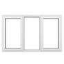 Crystal Left/Right Side Hung Fixed Centre uPVC Clear Double Glazed Window - White additional 1