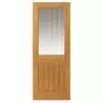 JB Kind Thames Pre-Finished Oak 1/2 Light Glazed Internal Door additional 1