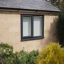 Crystal Left Hand Side Hung With Fixed Light uPVC Casement Double Glazed Window - Grey additional 1
