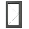 Crystal Right Hand Side Hung uPVC Casement Double Glazed Window - Grey additional 4