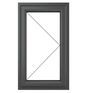 Crystal Right Hand Side Hung uPVC Casement Double Glazed Window - Grey additional 4