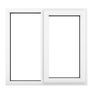Crystal Right Hand Side Hung With Fixed Light uPVC Casement Double Glazed Window - White additional 3