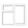 Crystal uPVC Right-Hand Side Hung Top-Opening Over Fixed Double Glazed Window – White additional 1