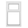 Crystal uPVC Top Hung Opening Over Fixed Light Double Glazed Window - White additional 5