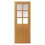 JB Kind Thames Pre-Finished Oak 6 Light Glazed Internal Door additional 1