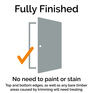 JB Kind Pre-Finished Rustic Oak 4 Panel Door additional 4