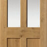 JB Kind Rustic Oak 4 Panel Glazed Door additional 1