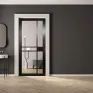 Mendes Naples Clear Glazed Black Primed Industrial Door additional 3