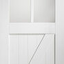 XL Joinery Clear Glazed White Primed Cottage-Style Internal Door additional 1