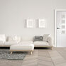XL Joinery Palermo White Primed 7 Panel 4 Light Internal Door with Obscure Glass additional 3