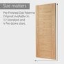 XL Joinery Palermo Original 7 Panel Pre-Finished Oak Internal Door additional 10