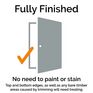 JB Kind Alabama Cinza Pre-Finished Laminated Dark Grey Internal Door additional 5