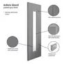 JB Kind Ardosia 1 Light Slate Grey Painted Glazed Internal Door additional 3