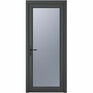 Crystal Grey uPVC Full Glass Obscure Triple Glazed Single External Door (Right Hand Open) additional 1