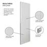 JB Kind 3 Panel Mistral Ladder-Style White Primed Internal Door additional 5
