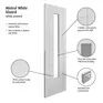 JB Kind 1 Light Mistral White Primed Glazed Internal Door additional 7