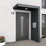 Alumasc Skyline BS150 Aluminium Door Canopy With LED Downlight &amp; Mailbox - Anthracite Grey additional 3