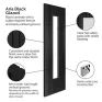 JB Kind Aria Grooved Black Pre-Finished 1 Light Glazed Internal Door additional 5