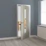 JB Kind Aria Grooved Grey Pre-Finished 1 Light Glazed Internal Door additional 3