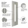 JB Kind Aria Grooved Grey Pre-Finished 1 Light Glazed Internal Door additional 6