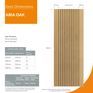 JB Kind Aria Pre-Finished Oak Grooved Laminate Internal Door additional 6
