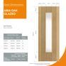 JB Kind Aria Grooved Pre-Finished Oak 1 Light Glazed Internal Door additional 6
