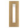JB Kind Aria Grooved Pre-Finished Oak 1 Light Glazed Internal Door additional 1