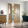 JB Kind Aria Grooved Pre-Finished Oak 1 Light Glazed Internal Door additional 7