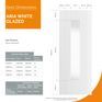 JB Kind Aria Grooved White Primed 1 Light Glazed Internal Door additional 6