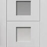 JB Kind 4 Light Quattro Moulded White Primed Glazed Internal Door additional 1